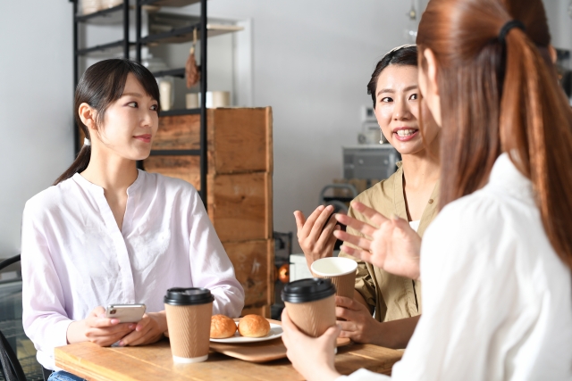 女友達数人での会話